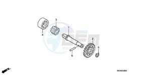 CRF450RA Europe Direct - (ED) drawing OIL PUMP