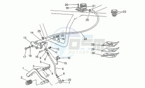 Nevada 350 drawing Rear brake system