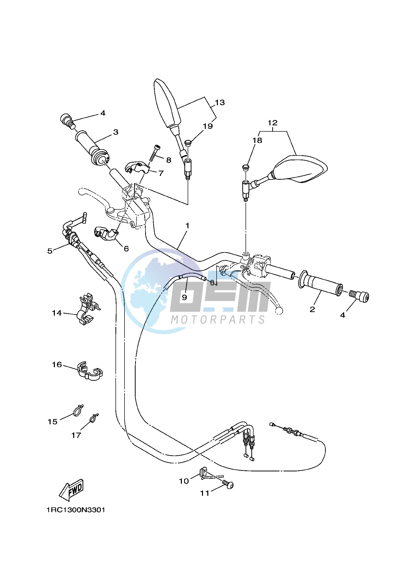 STEERING HANDLE & CABLE