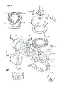 RM250 (E3) drawing CYLINDER