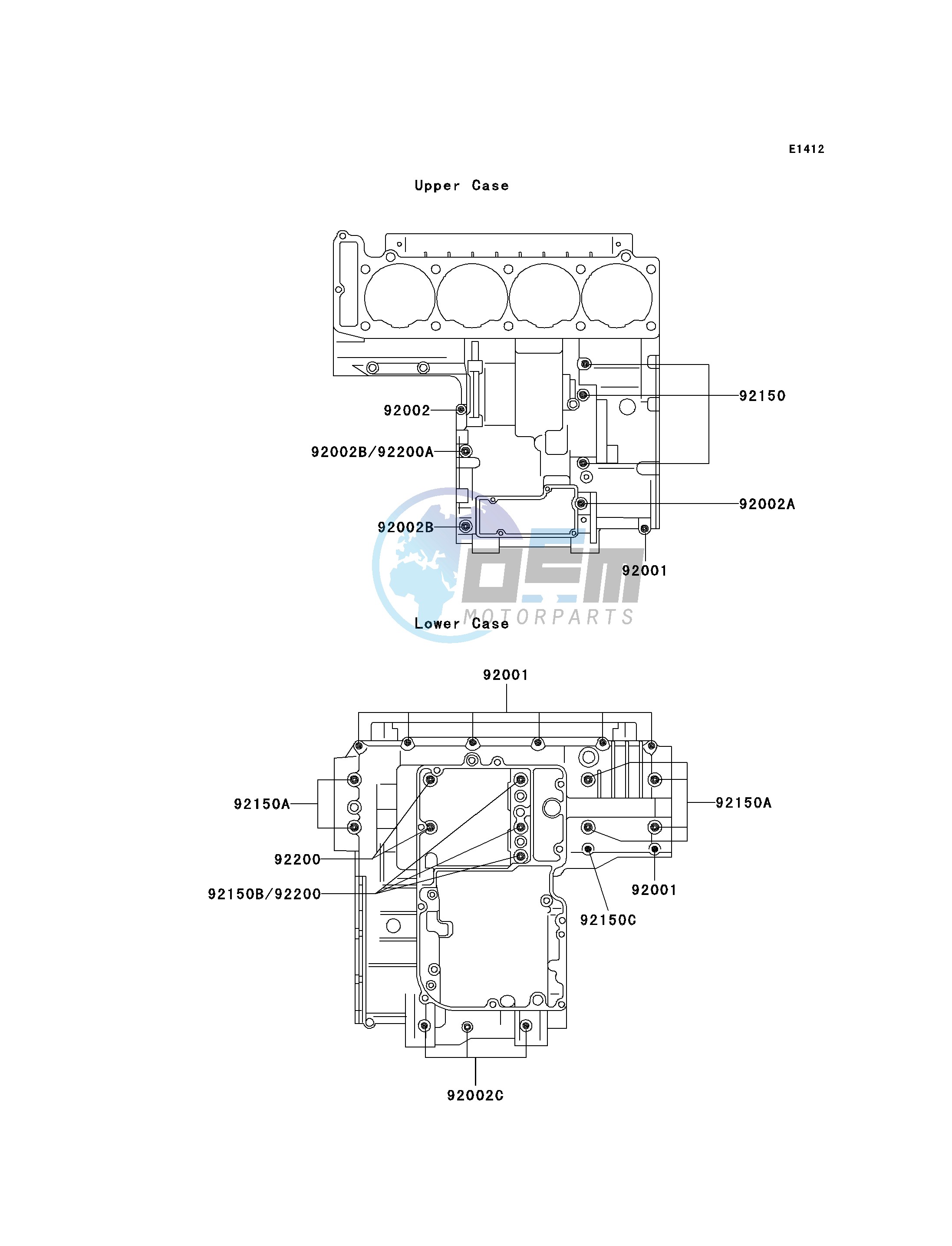 CRANKCASE BOLT PATTERN