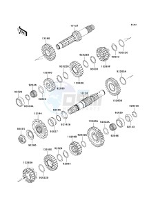 KL 650 E [KLR650] (E8F-E9F) E9F drawing TRANSMISSION