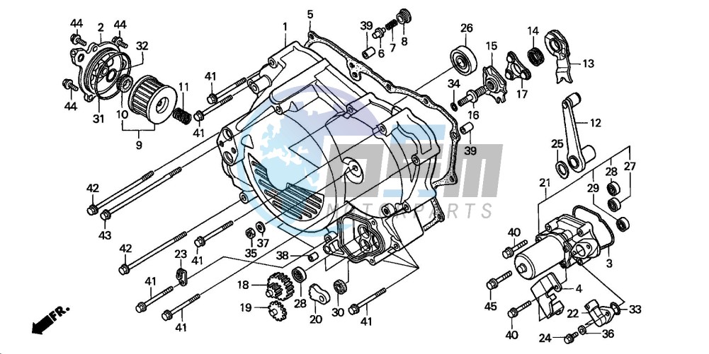 FRONT CRANKCASE COVER (ES)