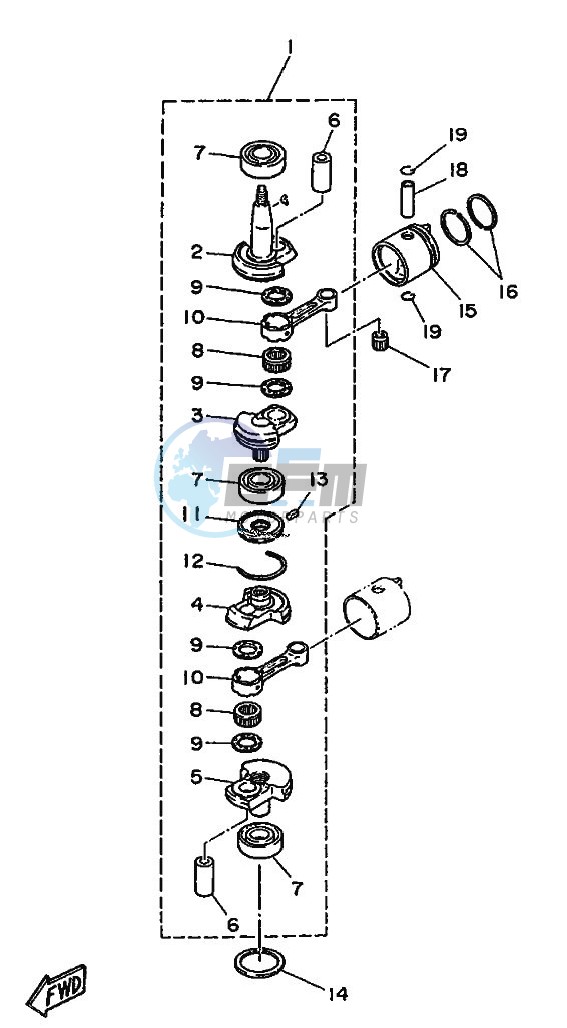 CRANKSHAFT--PISTON