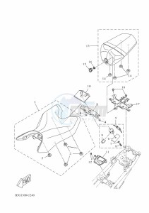 YZF125-A YZF-R125 (B5G2) drawing SEAT