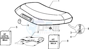 Zip 50 SP drawing Saddle