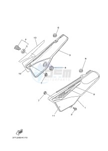 DT125 (3TTR) drawing SIDE COVER