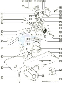 STANDARD_24-45kmh_Y-K2 50 Y-K2 drawing Carburettor-intake silencer