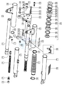 CLASSIC_25-45kmh_K2-K6 50 K2-K6 drawing Front fork