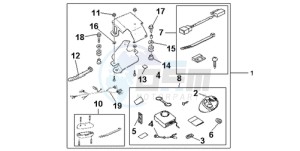 VFR800A9 ED / ABS MME TWO drawing AVERTO SECURITY KIT