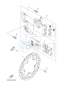 YP250R X-MAX 250 (2DL8 2DL8 2DL8 2DL8) drawing FRONT BRAKE CALIPER