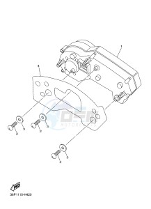 XJ6F ABS 600 DIVERSION F (ABS) (1DG3) drawing METER