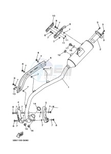 TT-R110E (BMA3) drawing EXHAUST