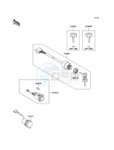 MULE 3000 KAF620G6F EU drawing Ignition Switch