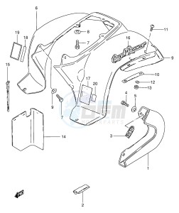 LT50 (P1) drawing REAR FENDER (MODEL L)