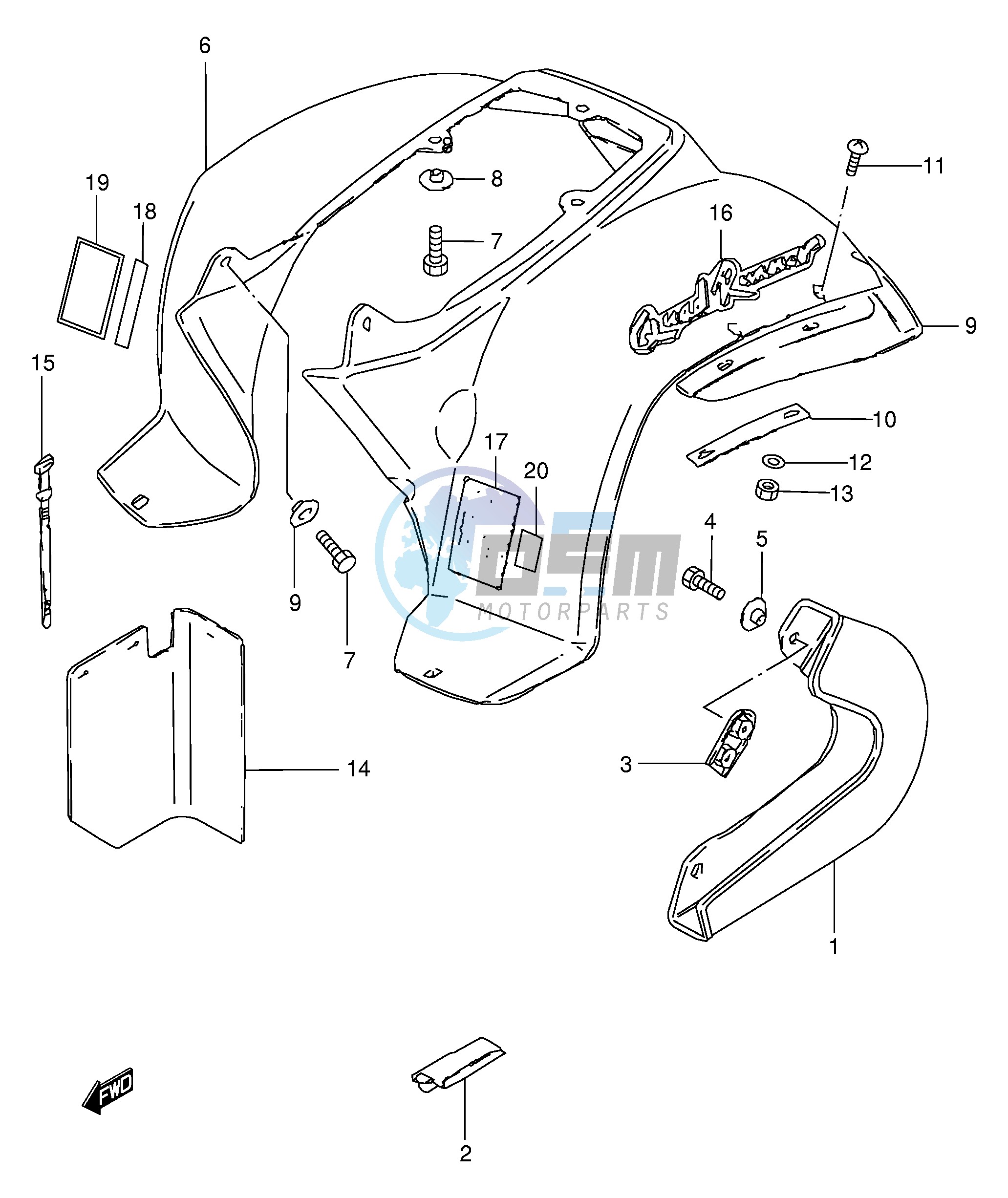 REAR FENDER (MODEL L)