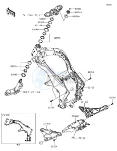 Z1000 ZR1000HHF XX (EU ME A(FRICA) drawing Frame