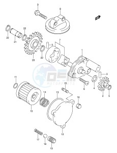 DR-Z400 (E3-E28) drawing OIL PUMP