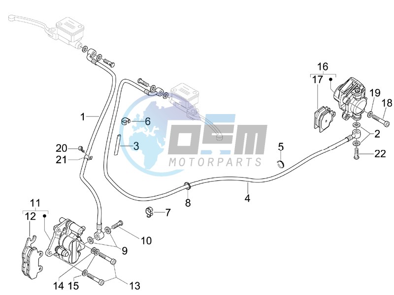 Brakes pipes - Calipers