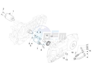 Liberty 125 4t Delivery e3 Single drawing Starter - Electric starter