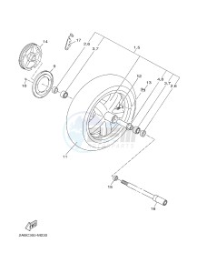 YP125RA (ABS) X-MAX125 ABS X-MAX125 ABS (2ABE) drawing FRONT WHEEL