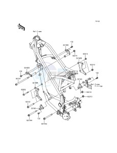 KLX125 KLX125CEF XX (EU ME A(FRICA) drawing Engine Mount