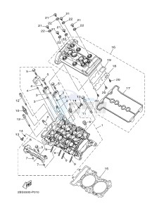 XT1200Z SUPER TENERE ABS (BP81) drawing CYLINDER HEAD