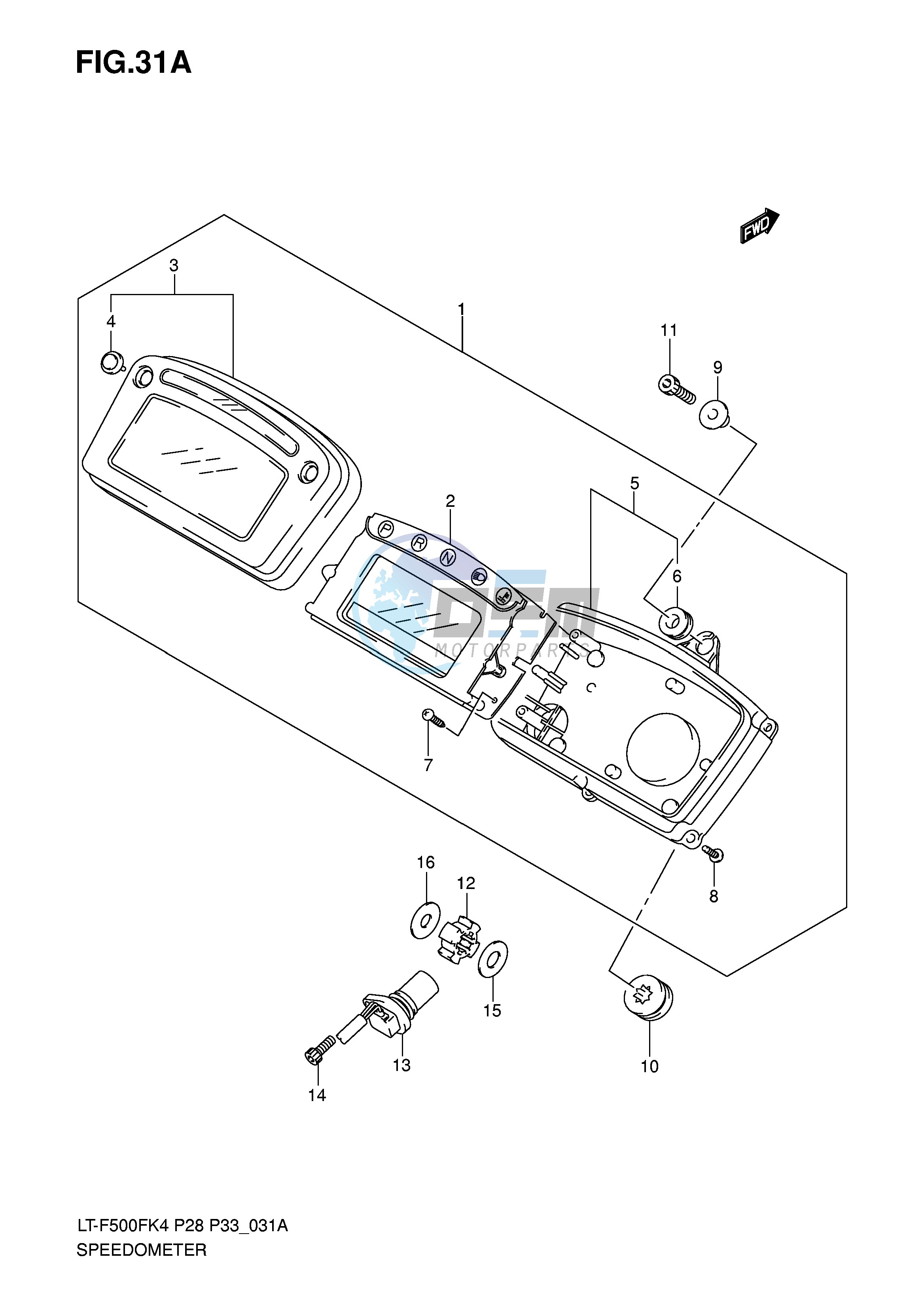 SPEEDOMETER (MODEL K6)(~'05 10)