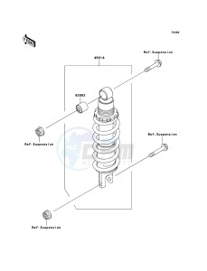 Z750 ZR750-J2H FR GB XX (EU ME A(FRICA) drawing Shock Absorber(s)