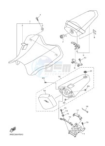 YZF-R1M 998 R3 (2KSC 2KSD) drawing SEAT