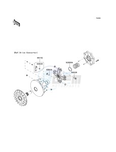 KVF 650 H [BRUTE FORCE 650 4X4I] (H7F-H8F) H7F drawing OPTIONAL PARTS-- DRIVE CONVERTER- -