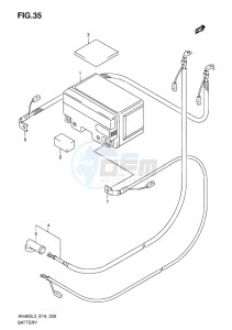 AN400 ABS BURGMAN EU-UK drawing BATTERY