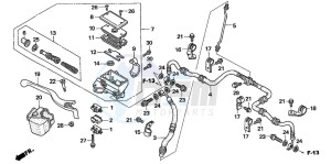 TRX500FM drawing FR. BRAKE MASTER CYLINDER