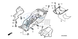 CBR1000RR9 UK - (E / MKH MME REP) drawing REAR FENDER (CBR1000RR)