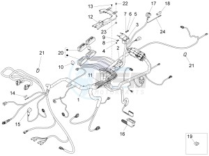 California 1400 Touring ABS 1380 drawing Central electrical system