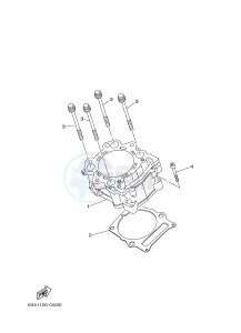 YXR700F YXR7FB RHINO 700 (1RB2 1RB3 1RB4 1RB5) drawing CYLINDER