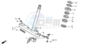 VT600CD2 drawing STEERING STEM