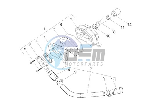 Secondary air box