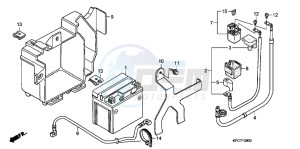 XL125VB drawing BATTERY