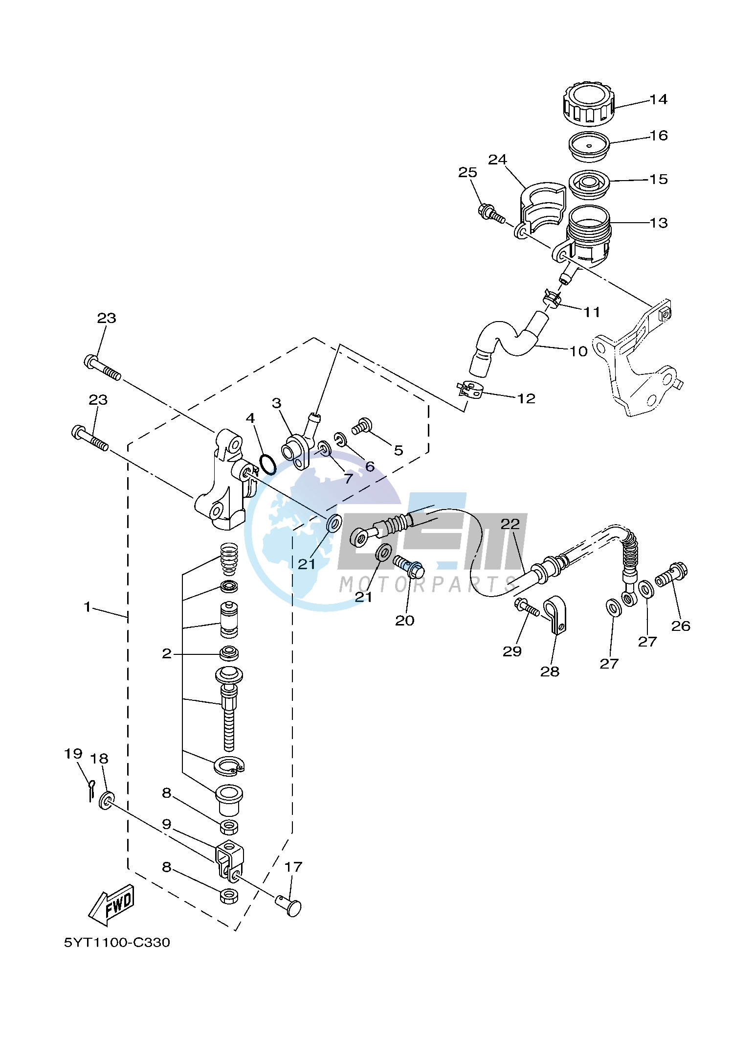 REAR MASTER CYLINDER