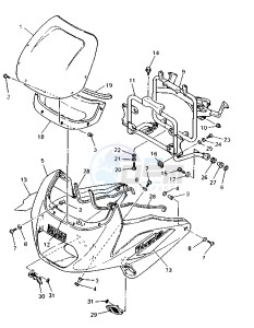 XJ S DIVERSION 600 drawing COWLING