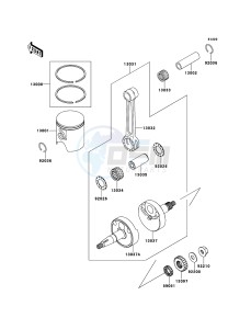 KX65 KX65ADF EU drawing Crankshaft/Piston(s)