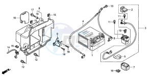 FES150A 125 S-WING drawing BATTERY (FES1253-5)(FES1503-5)