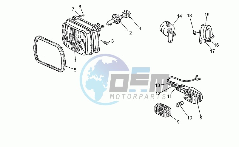 Headlight-horn