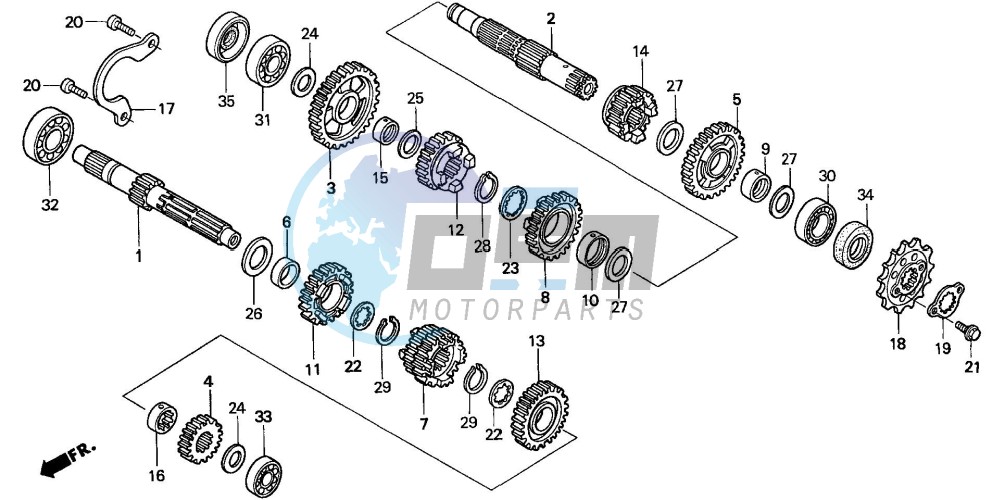 TRANSMISSION (TRX400EXX-4)