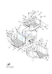 YXC700E VIKING VI EPS (2US9) drawing STAND & FOOTREST