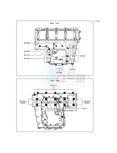 Z800_ABS ZR800DEF UF (UK FA) XX (EU ME A(FRICA) drawing Crankcase Bolt Pattern