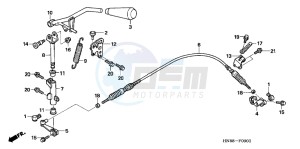 TRX680FAC drawing SELECT LEVER