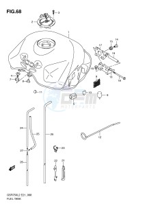 GSR750 (E21) drawing FUEL TANK (GSR750L2 E21)