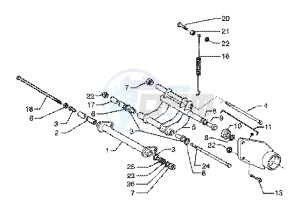 X9 125 SL drawing Swinging arm